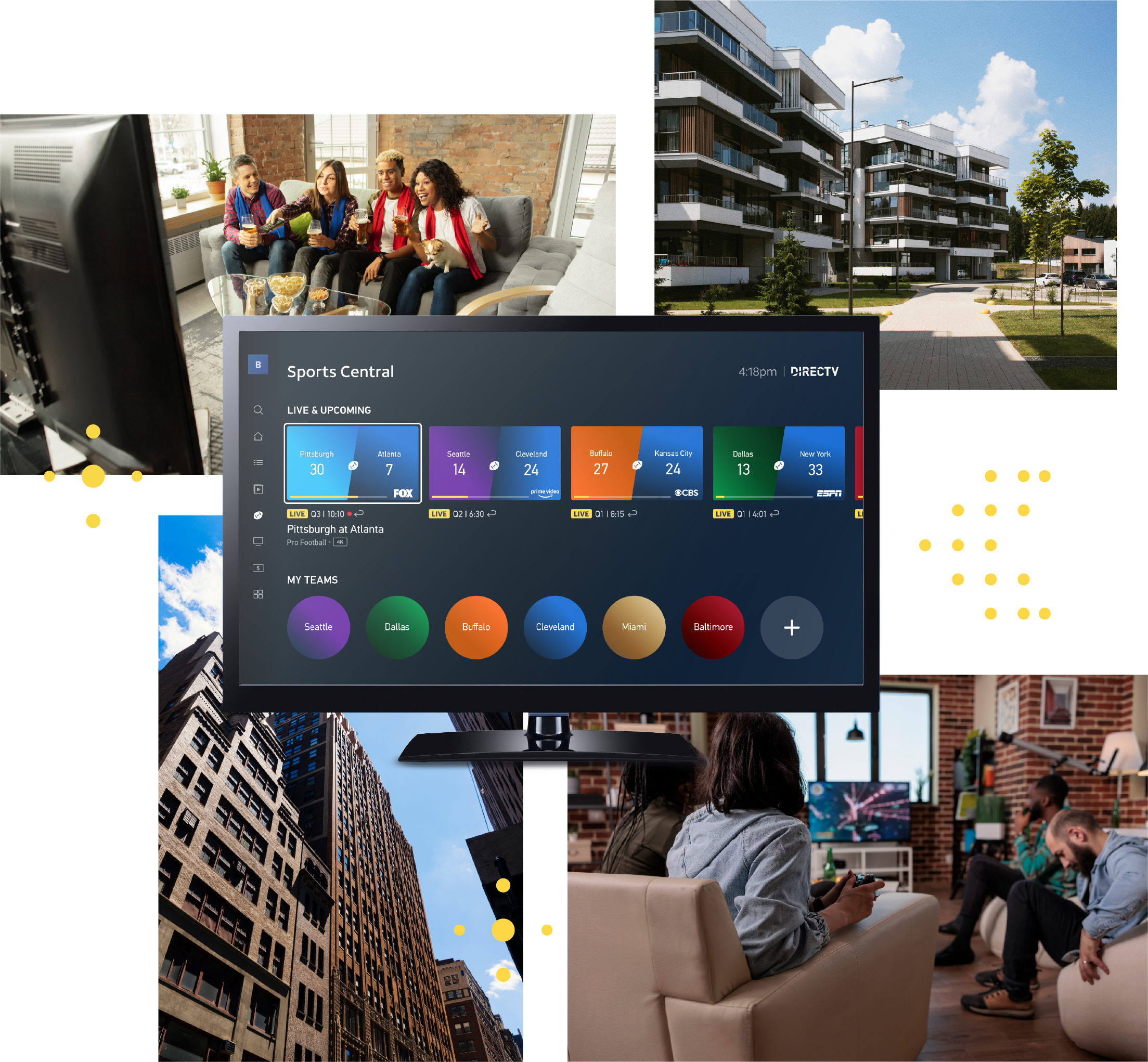 A showcase of all the different business channels you can sell DIRECTV.